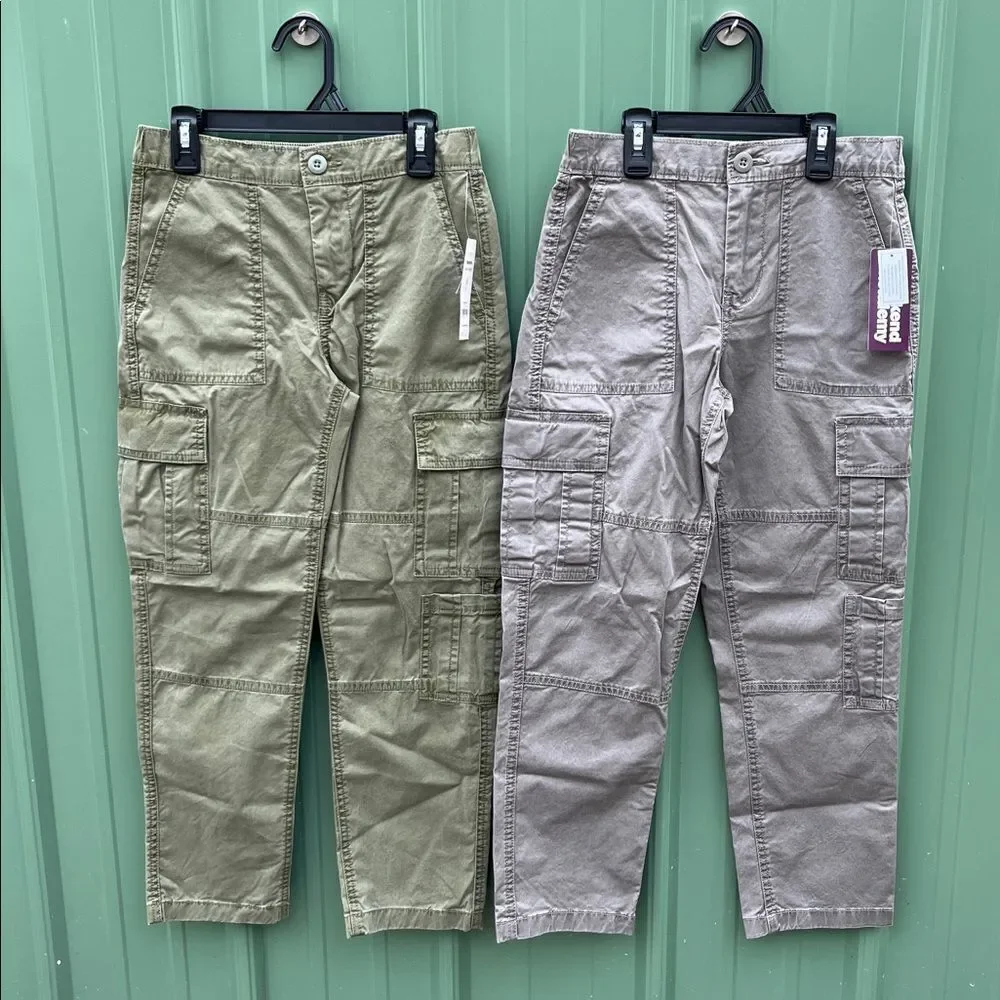 Boys Shirts Zip Hoodie Jacket & Cargo Pants 5-Piece Set Size M